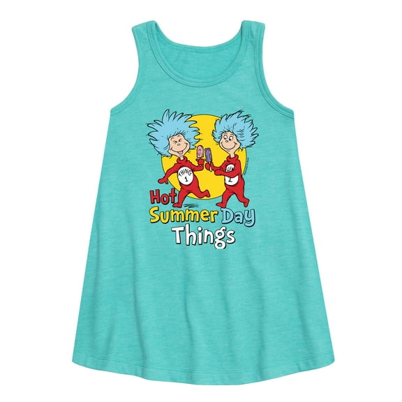 Cat in the Hat - Hot Summer Day Things - Toddler & Youth Girls A-line Dress
