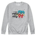 thumbnail image 1 of The Cat in the Hat - I Love Learning Things - Men's Crew Neck Fleece Pullover, 1 of 5