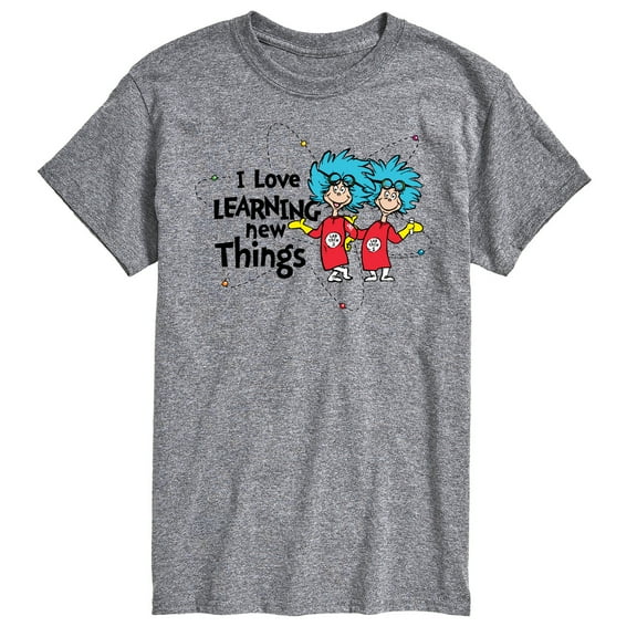 The Cat in the Hat - I Love Learning Things - Men's Short Sleeve Graphic T-Shirt