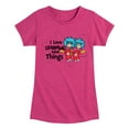 thumbnail image 1 of Cat in the Hat - I Love Learning Things - Toddler And Youth Girls Short Sleeve Graphic T-Shirt, 1 of 5