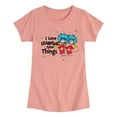 thumbnail image 1 of Cat in the Hat - I Love Learning Things - Toddler And Youth Girls Short Sleeve Graphic T-Shirt, 1 of 6