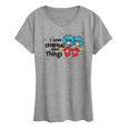 thumbnail image 1 of The Cat in the Hat - I Love Learning Things - Women's Short Sleeve Graphic T-Shirt, 1 of 5