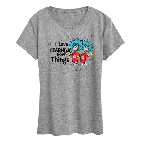 The Cat in the Hat - I Love Learning Things - Women's Short Sleeve Graphic T-Shirt