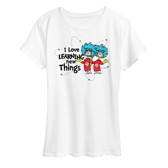 The Cat in the Hat - I Love Learning Things - Women's Short Sleeve Graphic T-Shirt