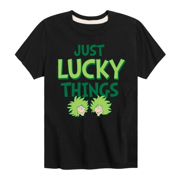 Cat in the Hat - Just Lucky Things - Toddler And Youth Short Sleeve Graphic T-Shirt