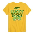 thumbnail image 1 of Cat in the Hat - Just Lucky Things - Toddler And Youth Short Sleeve Graphic T-Shirt, 1 of 5
