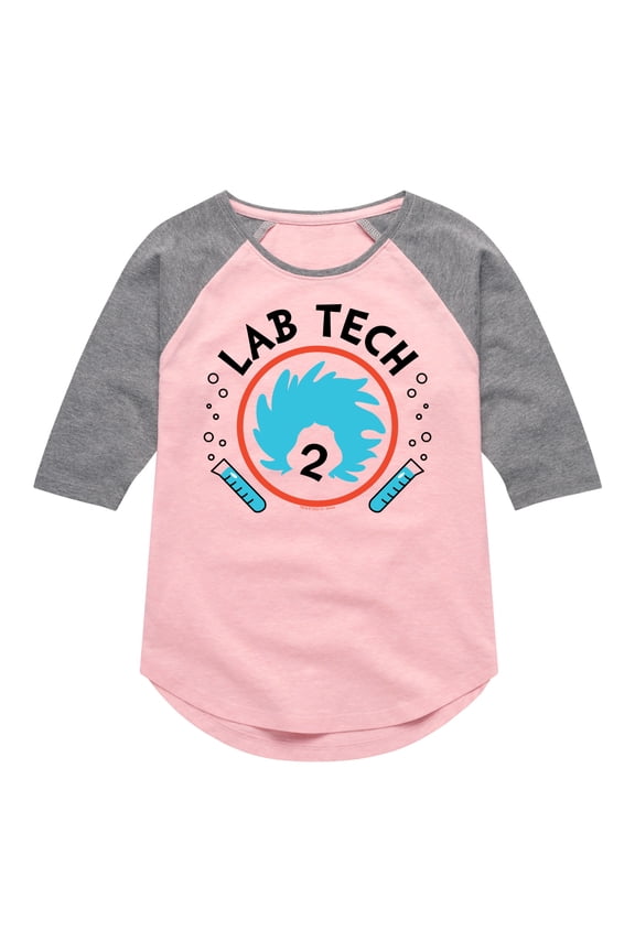 - Lab Tech 2 - Toddler And Youth Girls Raglan Graphic T-Shirt