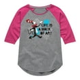 thumbnail image 1 of The Cat in the Hat - Life Is A Walk Of Art - Toddler & Youth Girls Raglan Graphic T-Shirt, 1 of 4