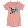 thumbnail image 1 of The Cat in the Hat - Life Is A Walk Of Art - Toddler & Youth Girls Short Sleeve Graphic T-Shirt, 1 of 4