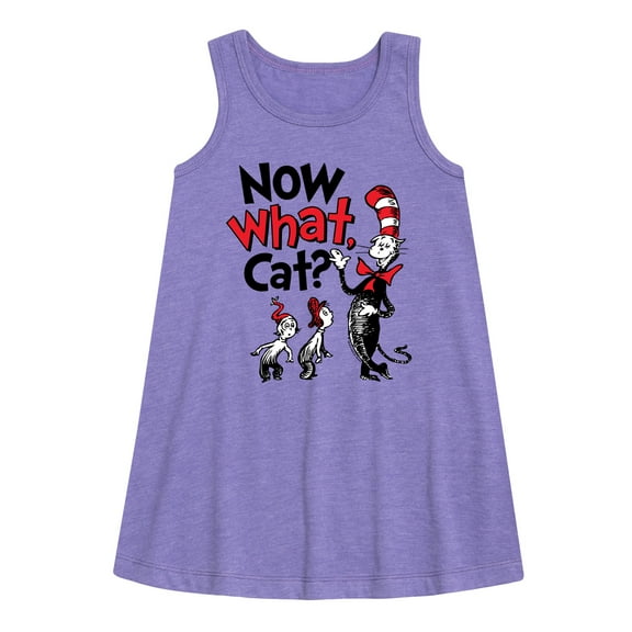 Cat in the Hat - Now What Cat - Toddler & Youth Girls A-line Dress