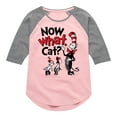 thumbnail image 1 of The Cat in the Hat - Now What Cat - Toddler & Youth Girls Raglan Graphic T-Shirt, 1 of 3