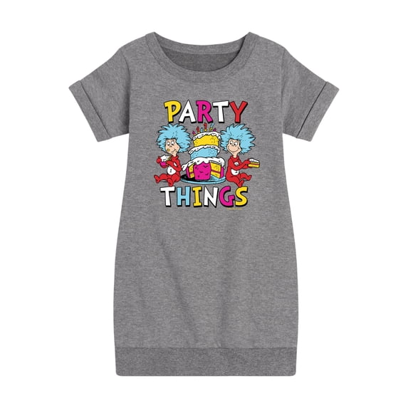 The Cat in the Hat - Party Things - Toddler & Youth Girls Fleece Dress