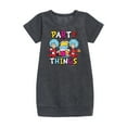 thumbnail image 1 of Cat in the Hat - Party Things - Toddler & Youth Girls Fleece Dress, 1 of 1