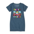 thumbnail image 1 of The Cat in the Hat - Party Things - Toddler & Youth Girls Fleece Dress, 1 of 4