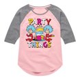 thumbnail image 1 of The Cat in the Hat - Party Things - Toddler & Youth Girls Raglan Graphic T-Shirt, 1 of 4