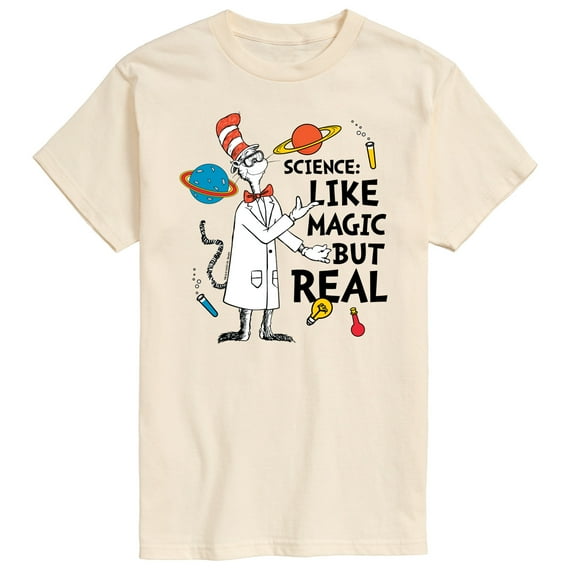 Cat in the Hat - Science Like Magic But Real - Men's Short Sleeve Graphic T-Shirt