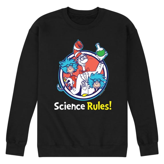 The Cat in the Hat - Science Rules - Men's Crew Neck Fleece Pullover