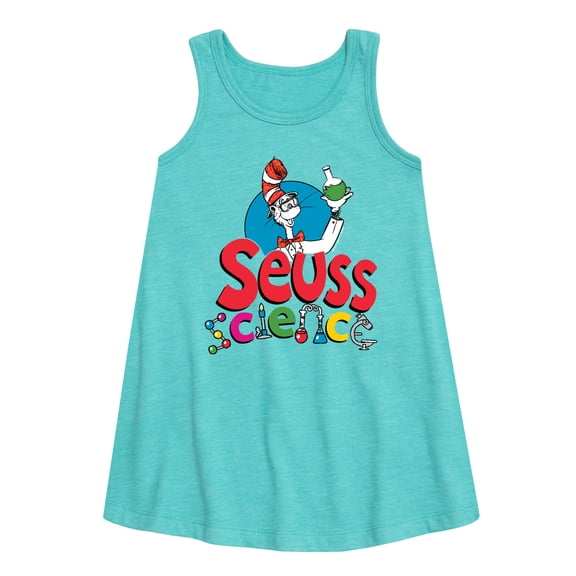 Cat in the Hat - Seuss Science - Toddler and Youth Girls A-line Dress
