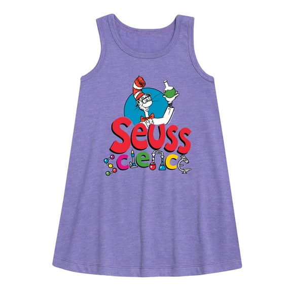 Cat in the Hat - Seuss Science - Toddler and Youth Girls A-line Dress