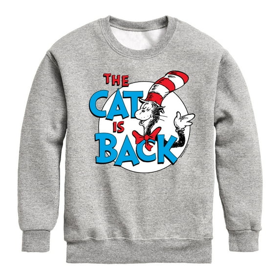The Cat in the Hat - The Cat Is Back - Toddler & Youth Crewneck Fleece Sweatshirt