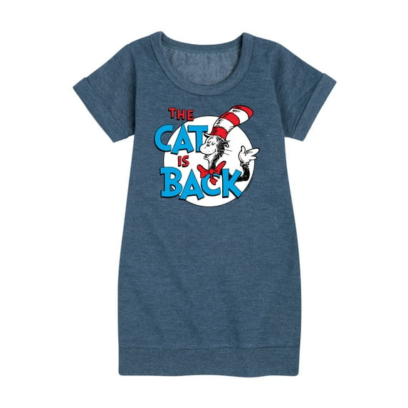 The Cat in the Hat - The Cat Is Back - Toddler & Youth Girls Fleece Dress