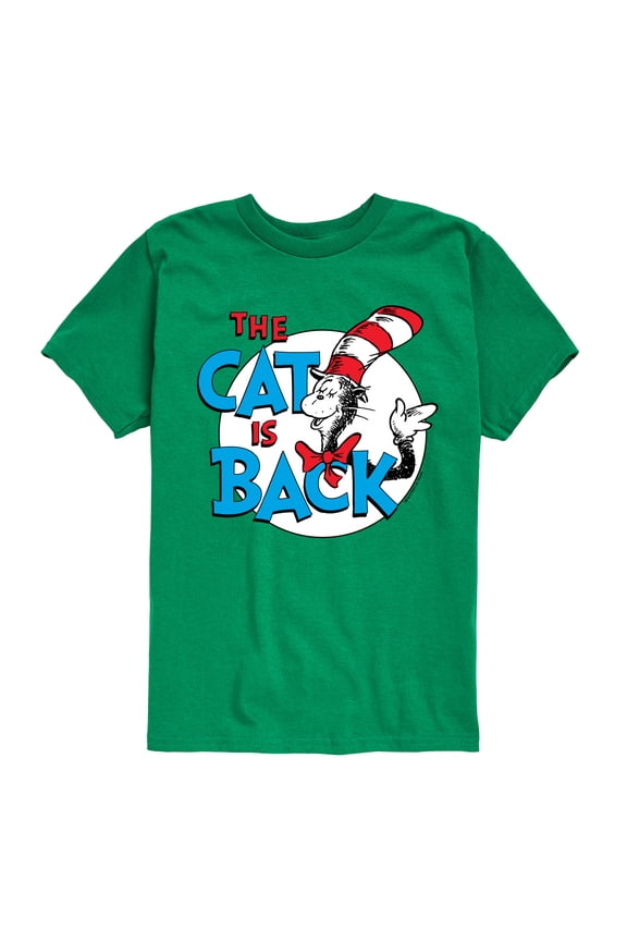 - The Cat Is Back - Toddler & Youth Short Sleeve Graphic T-Shirt