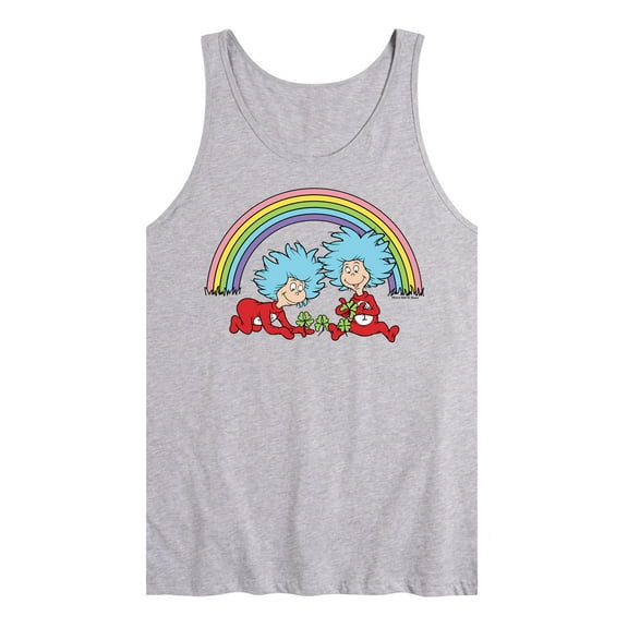 The Cat in the Hat - Thing 1 2 Rainbow - Men's Jersey Tank Top