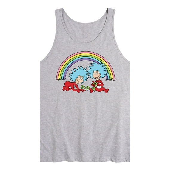 The Cat in the Hat - Thing 1 2 Rainbow - Men's Jersey Tank Top