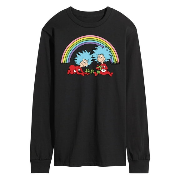 The Cat in the Hat - Thing 1 2 Rainbow - Men's Long Sleeve T-Shirt