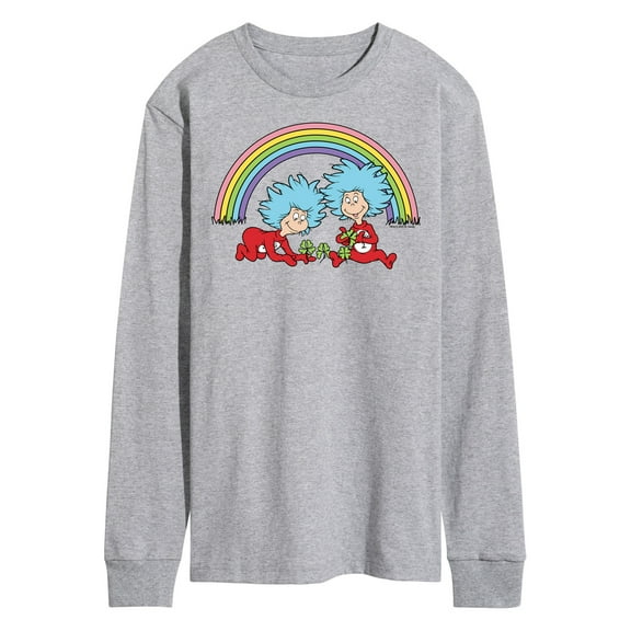 The Cat in the Hat - Thing 1 2 Rainbow - Men's Long Sleeve T-Shirt