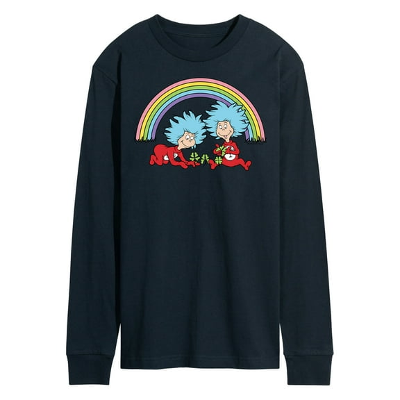 The Cat in the Hat - Thing 1 2 Rainbow - Men's Long Sleeve T-Shirt