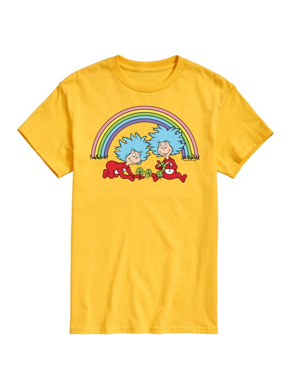 - Thing 1 2 Rainbow - Men's Short Sleeve Graphic T-Shirt