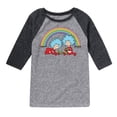 thumbnail image 1 of Cat in the Hat - Thing 1 2 Rainbow - Toddler And Youth Raglan Graphic T-Shirt, 1 of 4