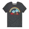 thumbnail image 1 of Cat in the Hat - Thing 1 2 Rainbow - Toddler And Youth Short Sleeve Graphic T-Shirt, 1 of 5