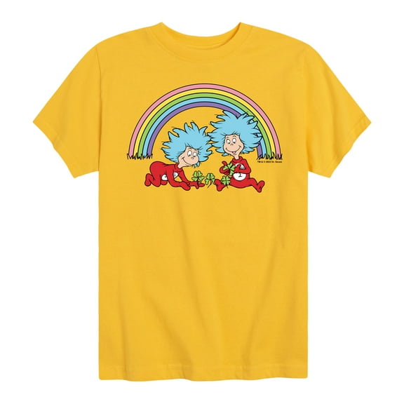Cat in the Hat - Thing 1 2 Rainbow - Toddler And Youth Short Sleeve Graphic T-Shirt
