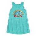 thumbnail image 1 of Cat in the Hat - Thing 1 2 Rainbow - Toddler and Youth Girls A-line Dress, 1 of 4
