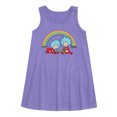 thumbnail image 1 of Cat in the Hat - Thing 1 2 Rainbow - Toddler and Youth Girls A-line Dress, 1 of 4