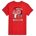 thumbnail image 1 of Cat in the Hat - Think Like Proton Be Positive - Men's Short Sleeve Graphic T-Shirt, 1 of 5