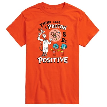 Cat in the Hat - Think Like Proton Be Positive - Men's Short Sleeve Graphic T-Shirt