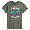 thumbnail image 1 of Cat in the Hat - This Dad Knows A Thing Or Two - Father's Day - Men's Short Sleeve Graphic T-Shirt, 1 of 5