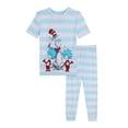 thumbnail image 1 of Cat in the Hat Toddler Viscose Unisex 2-Piece Pajama Set, Sizes 12M-5T, 1 of 3