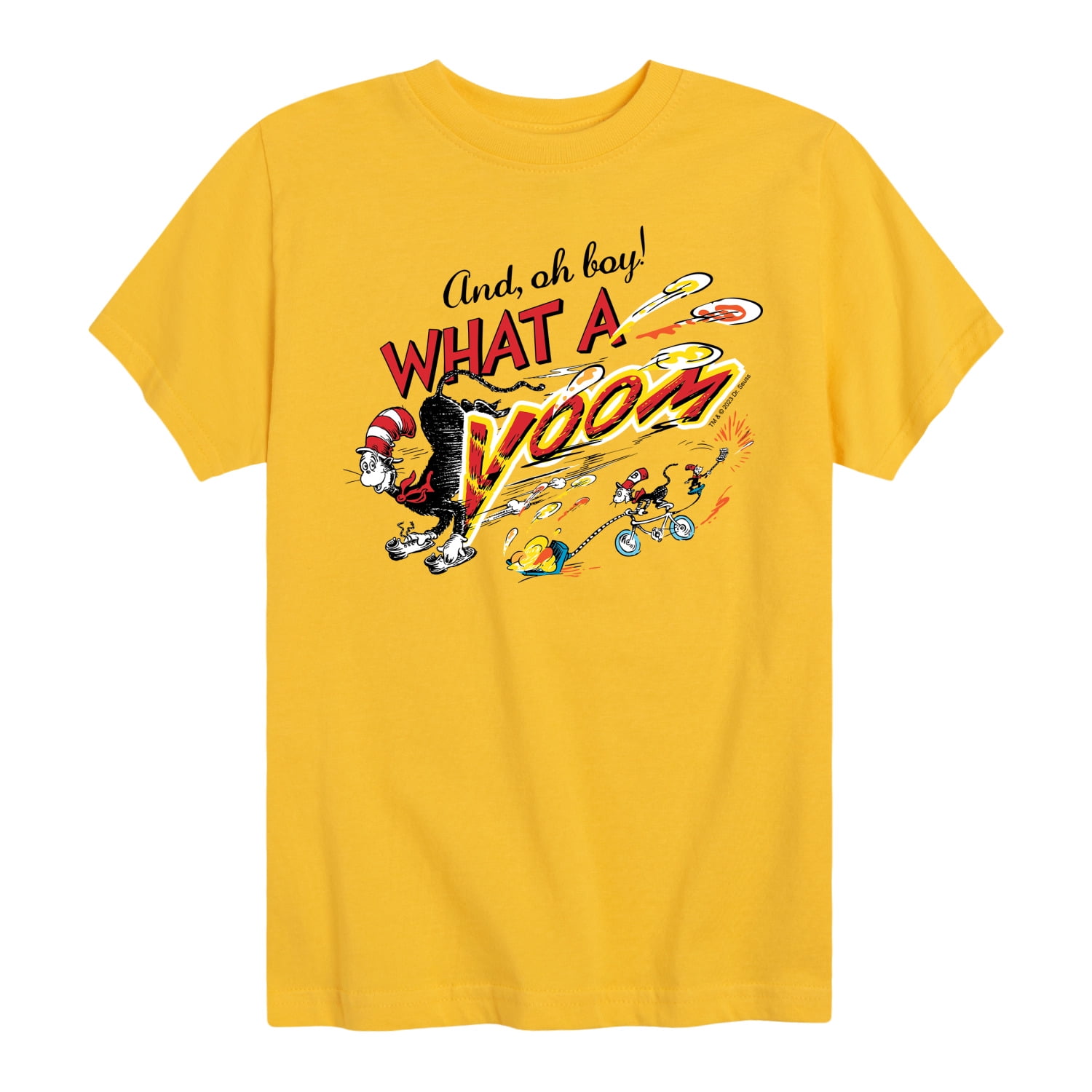 Cat in the Hat What A Voom Toddler Youth Short Sleeve Graphic T Shirt Walmart