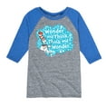 thumbnail image 1 of Cat in the Hat - Wonder And Think - Kids Raglan, 1 of 4