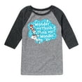 thumbnail image 1 of Cat in the Hat - Wonder And Think - Kids Raglan, 1 of 5