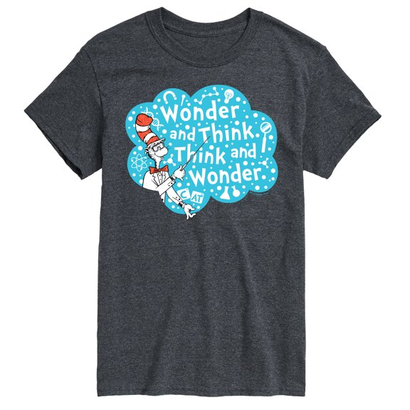 Cat in the Hat - Wonder And Think - Men's Short Sleeve Graphic T-Shirt