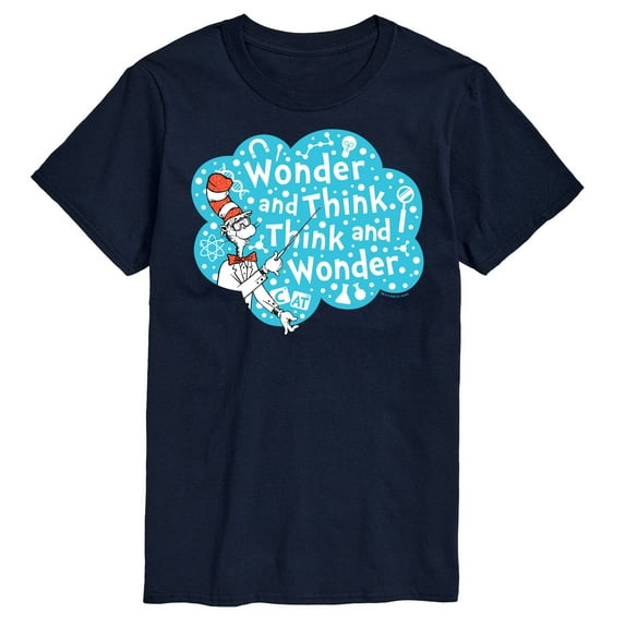 Cat in the Hat - Wonder And Think - Men's Short Sleeve Graphic T-Shirt