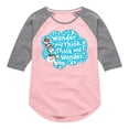 thumbnail image 1 of Cat in the Hat - Wonder And Think - Toddler And Youth Girls Raglan Graphic T-Shirt, 1 of 5