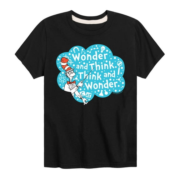 Cat in the Hat - Wonder And Think - Toddler And Youth Short Sleeve Graphic T-Shirt