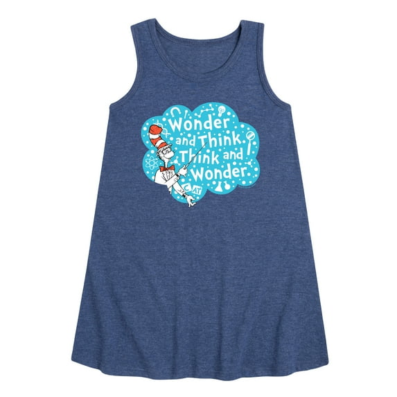 Cat in the Hat - Wonder And Think - Toddler and Youth Girls A-line Dress