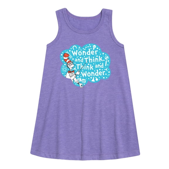 Cat in the Hat - Wonder And Think - Toddler and Youth Girls A-line Dress